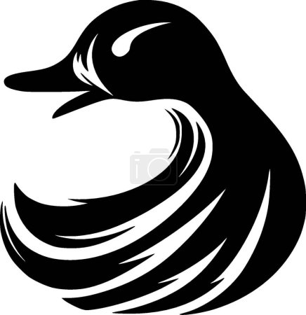 Ente - hochwertiges Vektor-Logo - Vektor-Illustration ideal für T-Shirt-Grafik