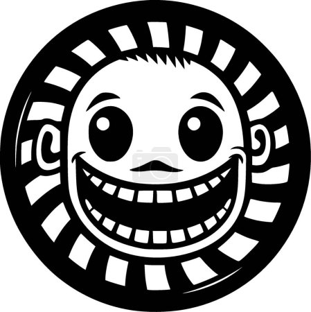 Ilustración de Horror - logo minimalista y plano - ilustración vectorial - Imagen libre de derechos