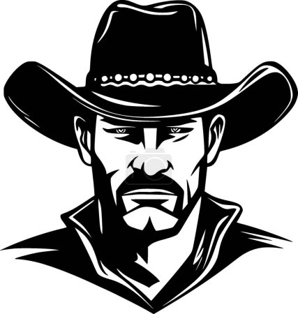 Cowboy - logotipo vectorial de alta calidad - ilustración vectorial ideal para el gráfico de la camiseta