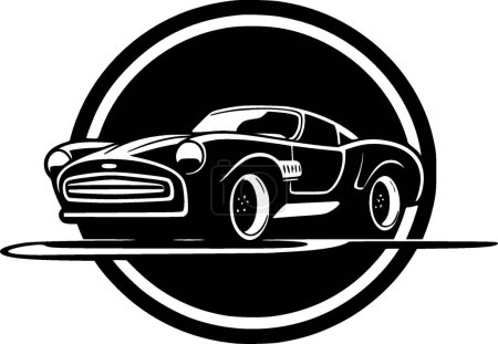 Racing - silhouette minimaliste et simple - illustration vectorielle