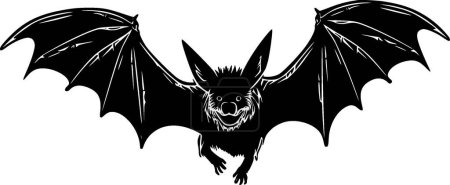 Ilustración de Murciélago - logotipo vectorial de alta calidad - ilustración vectorial ideal para el gráfico de camisetas - Imagen libre de derechos