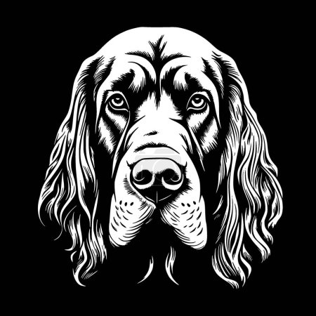Bloodhound - minimalist and simple silhouette - vector illustration