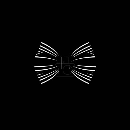 Bogen - minimalistisches und flaches Logo - Vektorillustration