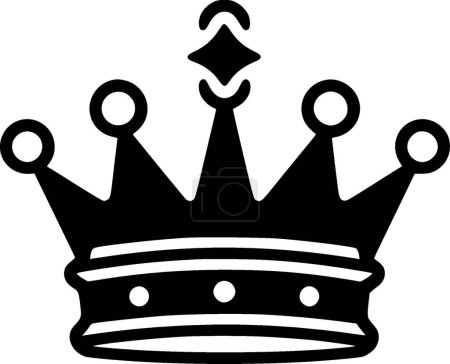 Coronation - minimalist and flat logo - vector illustration