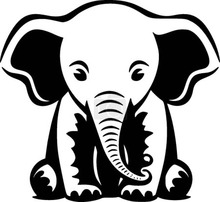 Illustration for Elephant baby - high quality vector logo - vector illustration ideal for t-shirt graphic - Royalty Free Image