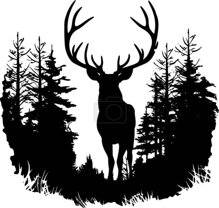 Elk - high quality vector logo - vector illustration ideal for t-shirt graphic