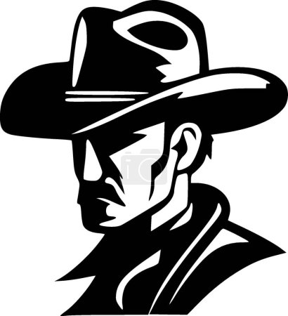 Ilustración de Western - logotipo vectorial de alta calidad - ilustración vectorial ideal para el gráfico de camisetas - Imagen libre de derechos