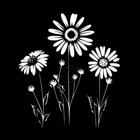 Illustration for Daisies - high quality vector logo - vector illustration ideal for t-shirt graphic - Royalty Free Image