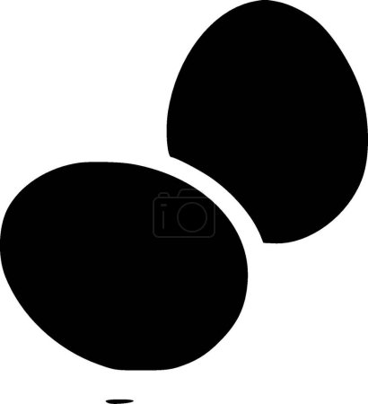 Huevos - logo minimalista y plano - ilustración vectorial