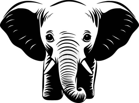 Illustration for Elephant baby - high quality vector logo - vector illustration ideal for t-shirt graphic - Royalty Free Image