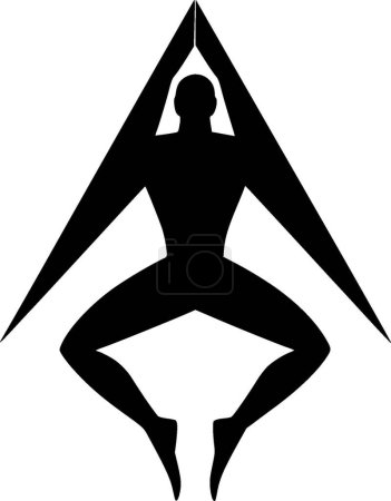 Gymnastik - hochwertiges Vektor-Logo - Vektor-Illustration ideal für T-Shirt-Grafik