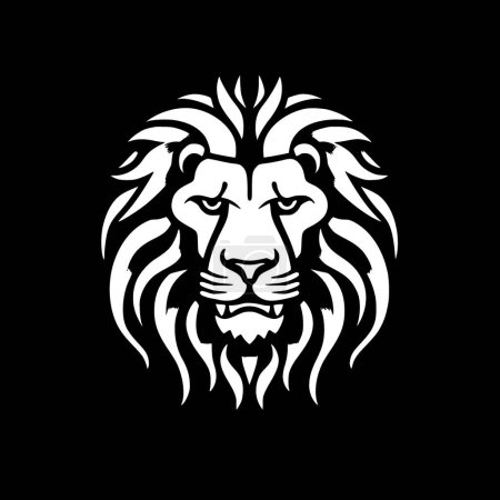 Lion - silhouette minimaliste et simple - illustration vectorielle