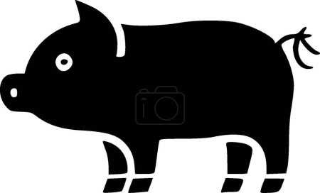 Illustration for Pig - high quality vector logo - vector illustration ideal for t-shirt graphic - Royalty Free Image