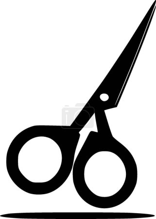 Scissors - minimalist and flat logo - vector illustration