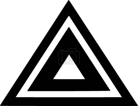Ilustración de Triángulo - logotipo vectorial de alta calidad - ilustración vectorial ideal para el gráfico de camisetas - Imagen libre de derechos