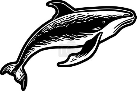 Whale - high quality vector logo - vector illustration ideal for t-shirt graphic