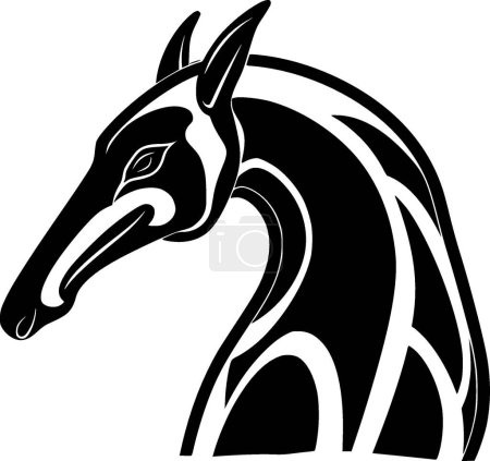 Anteater - silhouette minimaliste et simple - illustration vectorielle