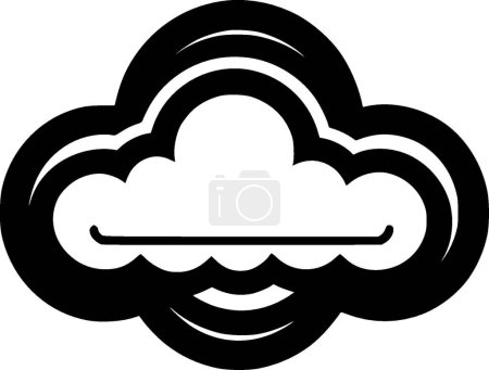 Wolke - hochwertiges Vektor-Logo - Vektor-Illustration ideal für T-Shirt-Grafik