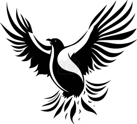 Colombe oiseau - logo vectoriel de haute qualité - illustration vectorielle idéale pour t-shirt graphique