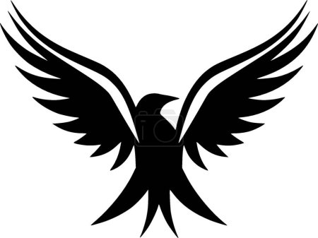 Petrel - logo minimalista y plano - ilustración vectorial