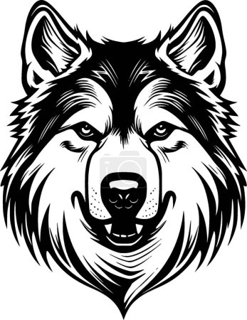 Alaskan malamute - high quality vector logo - vector illustration ideal for t-shirt graphic