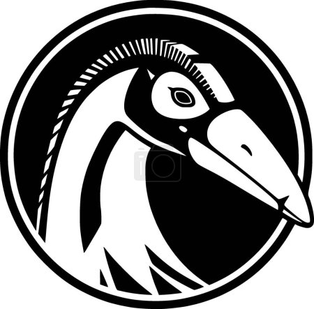 Anteater - logo minimalista y plano - ilustración vectorial