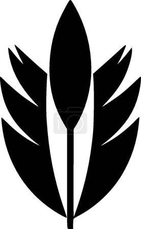 Arrow - minimalist and flat logo - vector illustration
