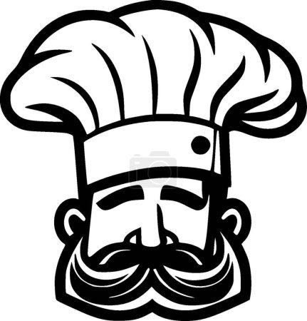 Chef sombrero - logotipo de vectores de alta calidad - ilustración vectorial ideal para gráfico camiseta