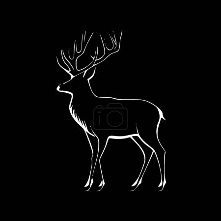 Illustration for Deer - high quality vector logo - vector illustration ideal for t-shirt graphic - Royalty Free Image