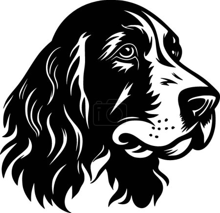 Illustration for Dog - minimalist and flat logo - vector illustration - Royalty Free Image