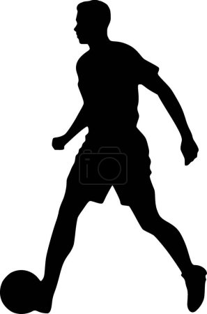 Fußball - minimalistisches und flaches Logo - Vektorillustration