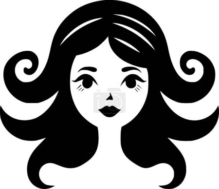 Meerjungfrau - hochwertiges Vektor-Logo - Vektor-Illustration ideal für T-Shirt-Grafik
