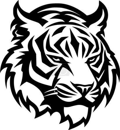 Tiger - hochwertiges Vektor-Logo - Vektor-Illustration ideal für T-Shirt-Grafik