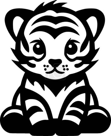 Tiger baby - logo vectoriel de haute qualité - illustration vectorielle idéale pour t-shirt graphique