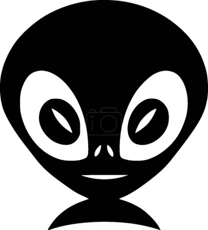 Alien - high quality vector logo - vector illustration ideal for t-shirt graphic