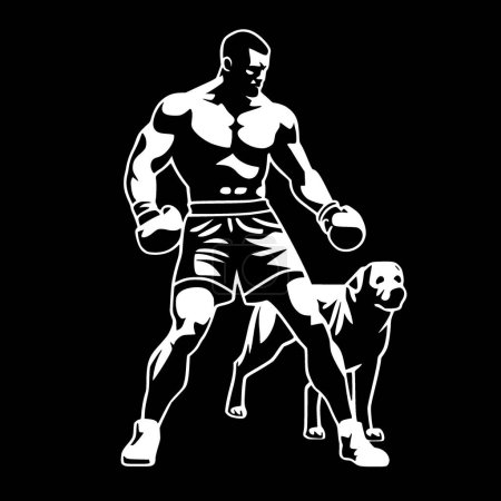 Boxer - hochwertiges Vektor-Logo - Vektor-Illustration ideal für T-Shirt-Grafik