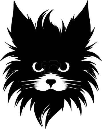 Illustration for Cat - minimalist and simple silhouette - vector illustration - Royalty Free Image