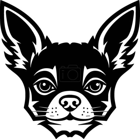 Chihuahua - minimalist and flat logo - vector illustration