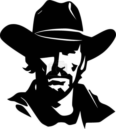 Illustration for Cowboy - high quality vector logo - vector illustration ideal for t-shirt graphic - Royalty Free Image