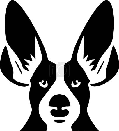 Orejas de perro - logotipo vectorial de alta calidad - ilustración vectorial ideal para gráficos de camisetas