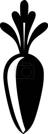 Zanahoria - logotipo vectorial de alta calidad - ilustración vectorial ideal para el gráfico de la camiseta