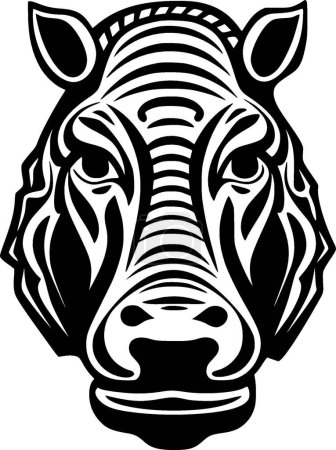 Hippopotame - logo vectoriel de haute qualité - illustration vectorielle idéale pour le graphique de t-shirt
