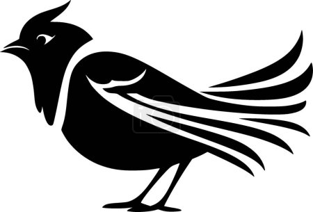 Pigeon - logo minimaliste et plat - illustration vectorielle