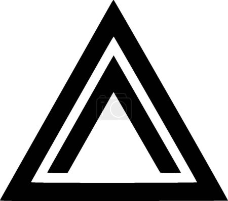 Triángulo - logotipo vectorial de alta calidad - ilustración vectorial ideal para el gráfico de camisetas