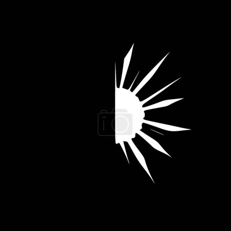 Arrière-plan - illustration vectorielle noir et blanc
