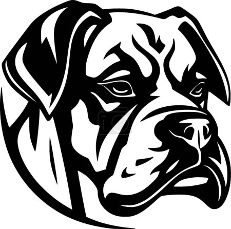Téléchargez les illustrations : Boxer chien - logo vectoriel de haute qualité - illustration vectorielle idéale pour t-shirt graphique - en licence libre de droit