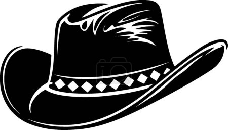 Illustration for Cowboy hat - high quality vector logo - vector illustration ideal for t-shirt graphic - Royalty Free Image