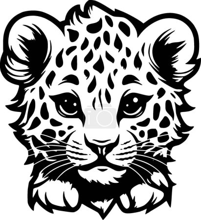 Leopard baby - high quality vector logo - vector illustration ideal for t-shirt graphic