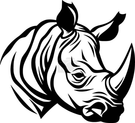 Rhinoceros - high quality vector logo - vector illustration ideal for t-shirt graphic