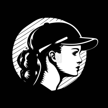 Softball - hochwertiges Vektor-Logo - Vektor-Illustration ideal für T-Shirt-Grafik